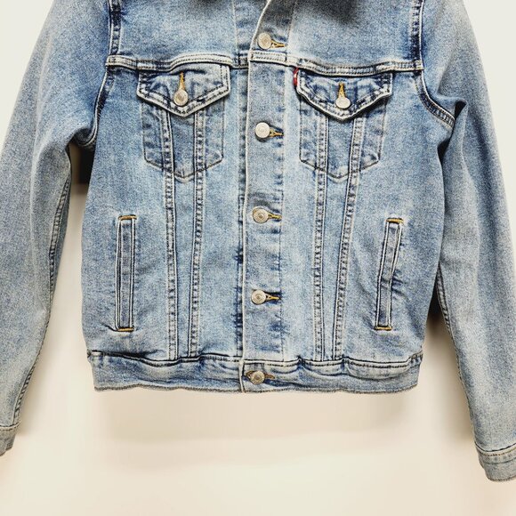 Levis Women’s Classic Denim Trucker Jacket Small S blue - Picture 6 of 11